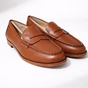Lauren Ralph Lauren Wynnie Loafers Polo Tan Leather Flats 8.5B
